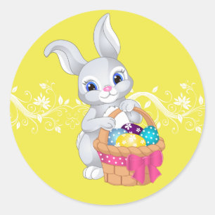 Stickers-Ostersonne Runder Aufkleber