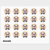 Stickers Panda Valentinstag Kinder Schule (Blatt)