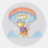 Stickers Parachute Giraffe (Vorderseite)
