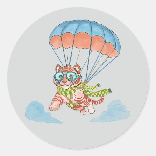 Stickers Parachute Tiger (Vorderseite)