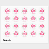 Stickers-Pink-Band Runder Aufkleber (Blatt)