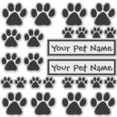 Stickers - Puppy Paw Prints Aufkleber (Vorderseite)