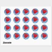 Stickers - Red Tulip Blue Sky (Blatt)