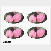 Stickers - rosa Anthurium Twins (Blatt)