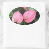 Stickers - rosa Anthurium Twins (Tasche)