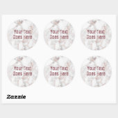 Stickers Rose Gold Weißer Marmor Trendy Template (Blatt)