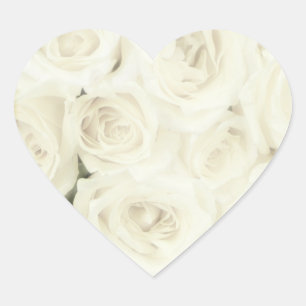 Stickers-Rose Herz-Aufkleber