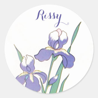 Stickers Round Dot Iris Nickname Rissy Custom Sieg