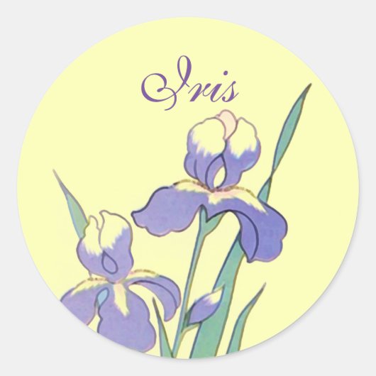 Stickers Round Dot Iris Personalisierte benutzerde (Vorderseite)