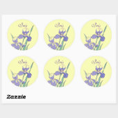 Stickers Round Dot Iris Personalisierte benutzerde (Blatt)