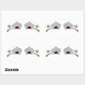 Stickers - Ruby-Lipped White Orchid (Blatt)