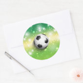 Stickers-Soccer Runder Aufkleber (Umschlag)
