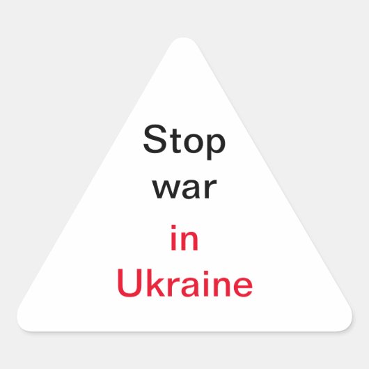 Stickers stoppen Krieg in der Ukraine (Vorderseite)