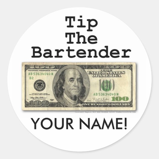 Stickers - TIPP DEN BARKEEPER! (Vorderseite)
