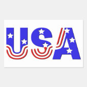 Stickers - USA in US Flagge (Vorderseite)