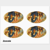 Stickers Vintag Uncle Sam USA Travel Luggage (Blatt)