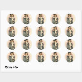 STICKERS Vintage Abschluss Rose Dollars Viktoriani (Blatt)