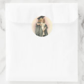 STICKERS Vintage Abschluss Rose Dollars Viktoriani (Tasche)