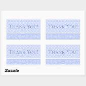Stickers - Wedgewood Blue Damask (Blatt)