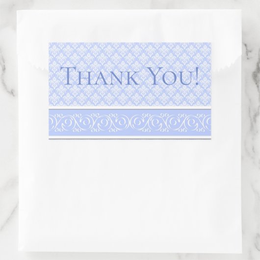 Stickers - Wedgewood Blue Damask (Tasche)