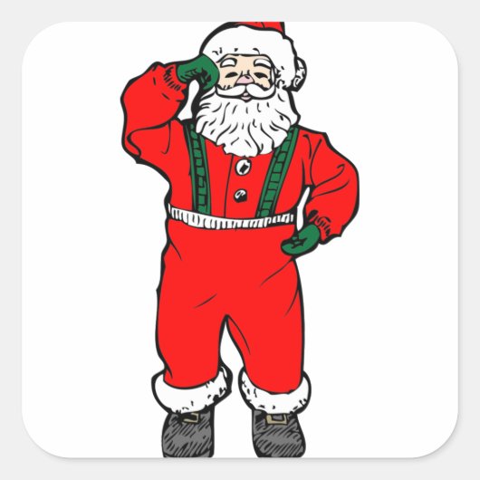 Stickers Weihnachtsmann (Vorderseite)