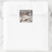 STICKERS Wildlife Fox Jagd Fasane Vogelschnee (Tasche)