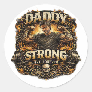 StickerStarker Papa Lustige Fitness Vater Sticker 