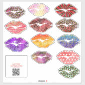 Stickervel 12 kusjes - groot aufkleber (Blatt)