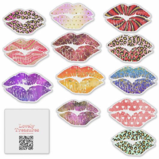 Stickervel 12 kusjes - groot aufkleber (Vorderseite)