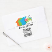 Stickervorlage Real Anwesen House Runder Aufkleber (Umschlag)