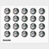 Stickerwolf Runder Aufkleber (Blatt)