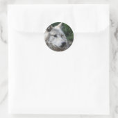 Stickerwolf Runder Aufkleber (Tasche)
