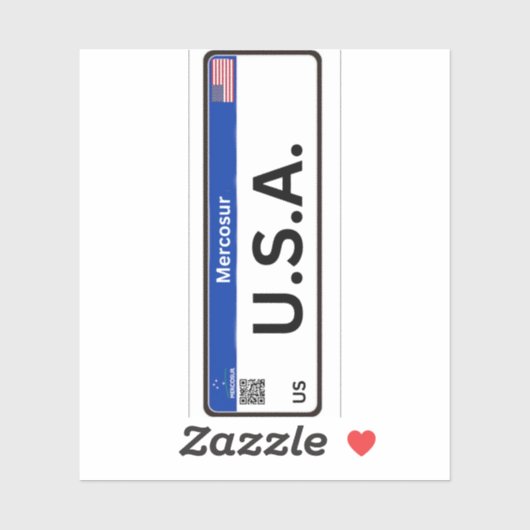 Stickets USA Mercosur Aufkleber (Blatt)