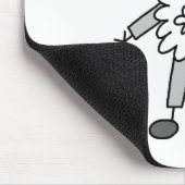 Stickfigur in Schafanzug Mauspad (Ecke)