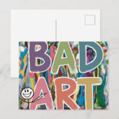 Stickfigure Bad Art Postkarte (Vorne/Hinten)