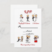Stickfigure UAWG RSVP Karte (Vorne/Hinten)