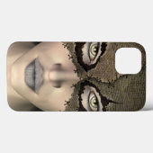Stickgeflechteter Burlap Sack Frauenfoto Case-Mate iPhone Hülle (Rückseite (Horizontal))
