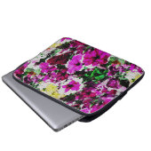 Stickige Stiefmütterchen... Laptopschutzhülle (Vorne Knopf)