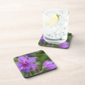 Stickige Wildblumen aus Geranium Untersetzer (Rechte Seite)