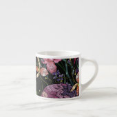 Stickiger Schädel: gotisch-orchid Muster Espressotasse (Rechts)