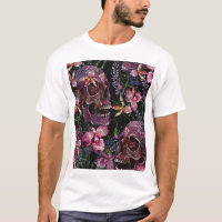 Stickiger Schädel: gotisch-orchid Muster