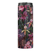 Stickiger Schädel: gotisch-orchid Muster Thermosbecher (Rückseite)