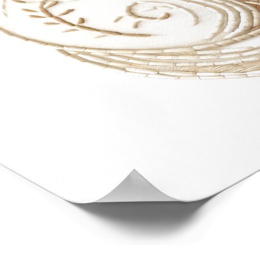 Stickiges Boho-Katzenposter Neutral-Minimalistisch Poster (Ecke)