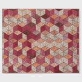 Stickiges Patchwork nahtlos Muster. Bohemisch.  Geschenkpapier (Flach)