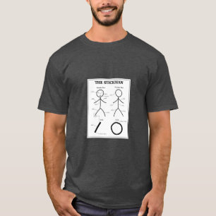 Stickman-Anatomie-Diagramm T-Shirt