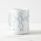 Stickman Collection Tasse Set (Vorderseite Links)