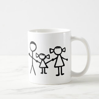 Stickman Familie Kaffeetasse