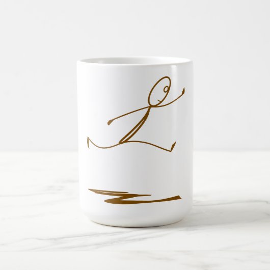 Stickman Jumping-Tasse Kaffeetasse (Mittel)