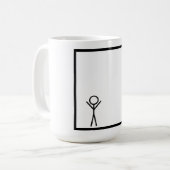 Stickman Kaffeetasse (Vorderseite Links)