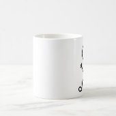 Stickman Läufer Kaffeetasse (Mittel)